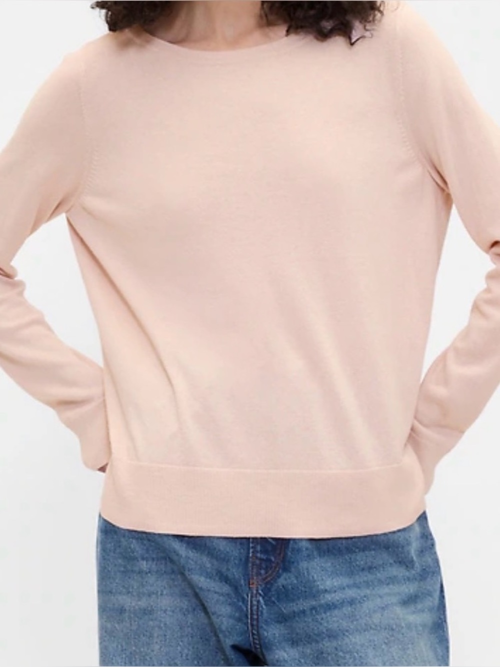 Gap Ballet Pink Relaxed Boatneck Sweater Size XL - NEW